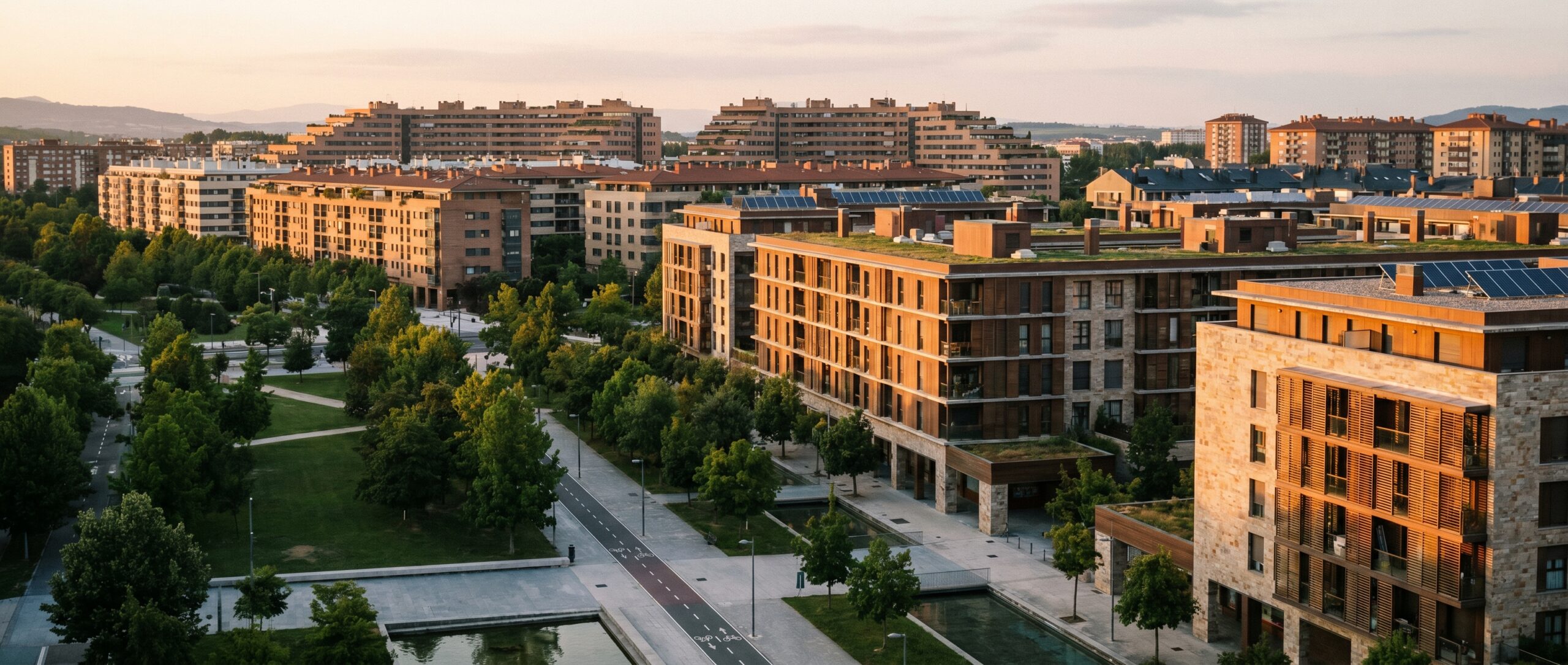 Barrios residenciales modernos de Vitoria-Gasteiz: Salburua, Zabalgana, Lakua