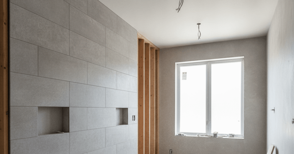 permiso comunidad ampliar bano: planos de un baño en proceso de ampliación